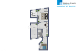 Innenstadtlage für Praktiker: helle 2-Zimmer-Dachgeschosswohnung mit Einbauküche, Duschbad, Keller - Dachgeschoßwohnung Schwerin Feldstadt | Angebot:26866548